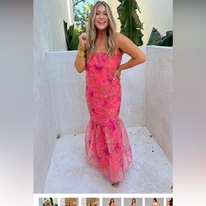 NWT BuddyLove Dayton Strapless Maxi Dress